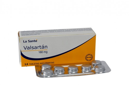 Valsartán 160 mg La Santé Caja Con 14 Tabletas Recubiertas  Rx4