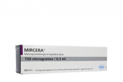 Mircera 150 Mcg Caja Una Jeringa Precargada Solución Inyectable Rx Rx1 Rx3