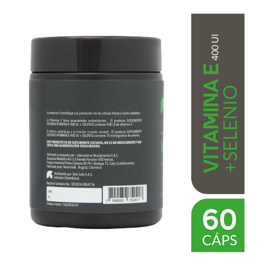 VITAMINA E 400 UI FRASCO 60 CAPSULAS BLANDAS RESUNDAY