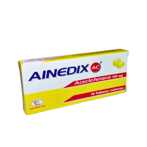 AINEDIX AC 100 MG CAJA 10 TABLETAS